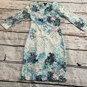 H&M long sleeve, Floral dress, small, like new